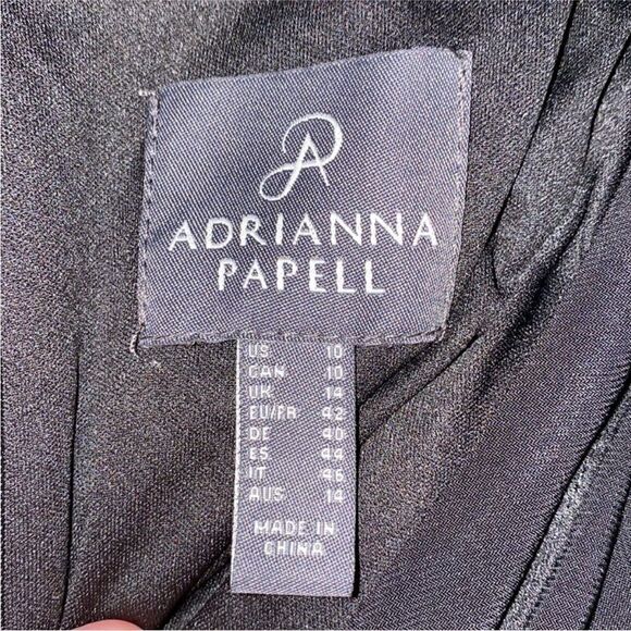 Adrianna Papell NWT MATTE STRETCH JERSEY FIT AND FLARE HALTER DRESS IN B… - Picture 12 of 13